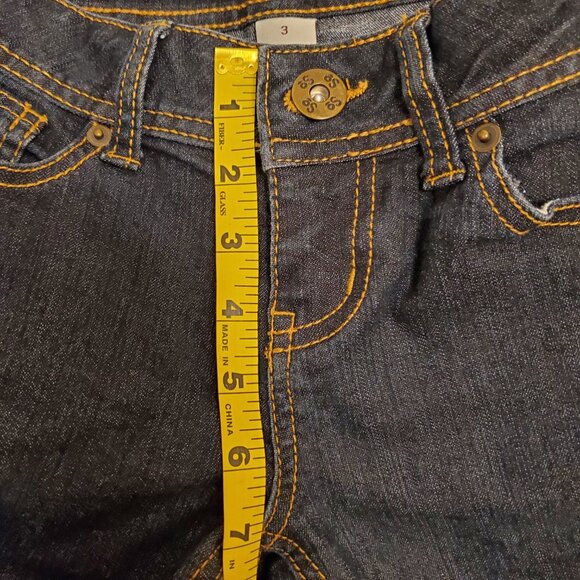 SO Juniors Super Skinny Dark Blue Low-Rise Jeans Long Inseam - (3 Juniors) - Picture 9 of 13